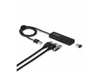 Bild von STARTECH.COM 4-Port USB-A Hub USB 3.0 5Gbps busbetrieben Mini USB-Verteiler mit 61cm Kabel USB-A zu 4x USB-A Splitter