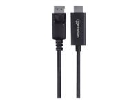 Bild von MANHATTAN 4K60Hz DisplayPort auf HDMI-Kabel DisplayPort-Stecker auf HDMI-Stecker 3 m schwarz