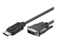 Bild von TECHLY DisplayPort 1.1 auf DVI Anschlusskabel schwarz 2m DisplayPort 20 poliger Stecker auf DVI 24+1 poliger Stecker