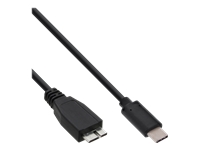 Bild von INLINE USB 3.1 Kabel Typ C Stecker an Micro-B Stecker schwarz 1.5m