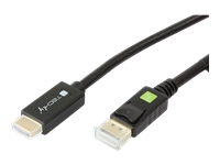 Bild von TECHLY Konverterkabel DisplayPort 1.2 auf HDMI schwarz 2m konvertiert das DisplayPort Signal in ein HDMI Signal