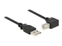 Bild von DELOCK Kabel USB 2.0 Typ-A Stecker > USB 2.0 Typ-B Stecker gewinkelt 1m schwarz