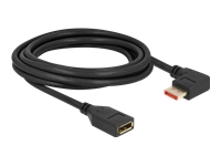 Bild von DELOCK DisplayPort Verlängerungskabel Stecker 90 rechts gewinkelt zu Buchse 8K 60 Hz 3 m