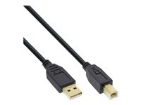 Bild von INLINE BULK 70er USB 2.0 Kabel A an B schwarz Kontakte gold 2m