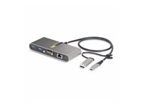 Bild von STARTECH.COM 2-Port USB-C Hub mit Ethernet und RS232 Port,USB-A Adapter 100W Power Delivery Pass-Through 2x USB-A 5Gbps