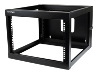 Bild von STARTECH.COM 6HE 22-Zoll offenes Server-Rack für Wandbefestigung, mit Scharnier