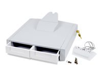 ERGOTRON StyleView Primary Double Drawer Mounting component drawer module lockable grey white cart mountable