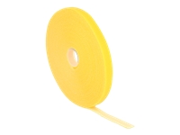 Bild von DELOCK Kabelbinder Klettverschluss 1 Stk L10 m x B13 mm Rolle gelb
