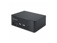 Bild von STARTECH.COM 2-Port Dual-Monitor DisplayPort KVM Switch DP 1.4 8K 60Hz 4K 144Hz 2x USB 3.2 10Gbps Ports KVM Umschalter