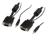 Bild von STARTECH.COM 15 m Monitor-VGA-Koaxial-Videokabel mit Audio - HD15 Kabel - Stecker/Stecker