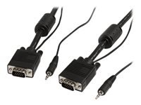 Bild von STARTECH.COM 10m VGA Monitorkabel mit Audio - HD15-Pin Koax Kabel - Stecker/Stecker