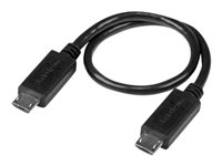 Bild von STARTECH.COM 20cm USB OTG Kabel - Micro USB auf Micro USB - USB OTG Adapterkabel - St/St