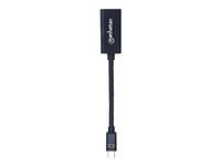 Bild von MANHATTAN Mini-DisplayPort auf HDMI-Adapter Passiv Mini-DisplayPort-Stecker auf HDMI-Buchse 1080p schwarz- ideal for Mac-Computer