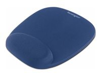 KENSINGTON Foam Mouse Pad with Integrated Wrist Support- Blue