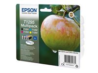 Bild von EPSON T1295 Tinte schwarz und dreifarbig hohe Kapazität 11.2ml and 3 x 7ml 4-pack blister ohne Alarm