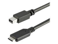 Bild von STARTECH.COM 1m USB-C auf Mini DisplayPort Kabel - USB C zu mDP Kabel - 4K 60Hz - Schwarz