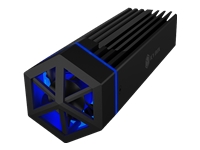 Bild von ICY BOX ext.Modding Gehaeuse NVME M.2 mit Luefter und RGB Beleuchtung IB-1823MF-C31 M.2 SSD mit USB3.1 Type-C bis zu 10Gbits M-Key