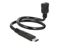 Bild von DELOCK Kabel USB 2.0 micro B Buchse > USB 2.0 Type-C Stecker ShapeCable 35 cm