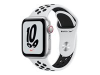 Bild von APPLE Watch Nike SE GPS + Cellular 40mm Silver Aluminium Case with Pure Platinum/Black Nike Sport Band - Regular