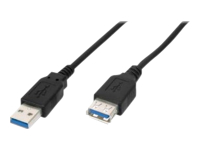 Bild von ASSMANN USB 3.0 Verlängerungskabel Typ A St/Bu 1,8m USB 3.0 konform sw