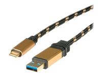 Bild von ROLINE GOLD USB 3.2 Gen 1 Kabel A-C ST/ST 1m