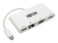 Bild von EATON TRIPPLITE USB-C Multiport Adapter - 4K HDMI VGA USB-A GbE HDCP White