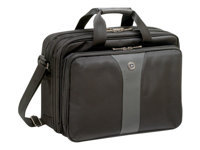 Bild von WENGER Legacy Doppelnotebooktasche fuer 35,8 bis 39,6cm 14,1 bis 15,6Zoll Laptop schwarz grau