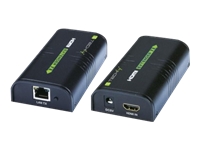 Bild von TECHLY HDMI Extender/Splitter ueber IP Verlaengerung der HDMI Verbindung durch Einsatz eines Cat.6/7 Netzwerkkabel auf bis zu 120m