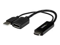 Bild von STARTECH.COM HDMI auf DisplayPort Konverter - HDMI auf DP Adapter mit USB Power - 4K