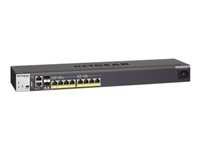 Bild von NETGEAR M4200 10-Port PoE+ Multigigabit Managed Switch m.8x2,5G u.2x10G SFP+ Layer 3 8 PoE+ 240PoE Budget Halbe Baubreite