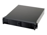 Bild von FANTEC TCG-2811X03-1 2HE Server Case 528mm schwarz 2x5,25Zoll 2x3,5Z offen 1x8cm Luefter 2xUSB EIN/AUS Schalter System+Alarm Reset
