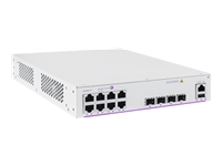 ALCATEL-LUCENT ENTERPRISE Fixed GigE 1RU 1/2 chassis WebSmart+ 8 RJ-45 PoE 10/100/1G BaseT 4 fixed SFP 1G uplink ports