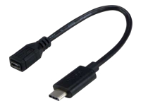 MCL Adaptateur USB 3.1 type C / USB 2.0 micro B femelle - 17cm    (P)