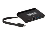 Bild von EATON TRIPPLITE USB-C Multiport Adapter - 4K HDMI USB-A GbE Self-Storing Cable 100W PD Charging Black