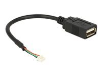 Bild von DELOCK Kabel USB 2.0 Pfostenbuchse 1,25mm 4 Pin > USB 2.0 Typ-A Buchse 15cm