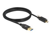 Bild von DELOCK SuperSpeed USB USB 3.2 Gen 1 Kabel Typ-A Stecker zu USB Type-C Stecker mit Schraube oben 1,5 m