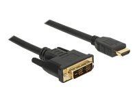 Bild von DELOCK Kabel DVI 18+1 Stecker > HDMI-A Stecker 3 m schwarz