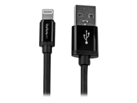 Bild von STARTECH.COM 2m Apple 8 Pin Lightning Connector auf USB Kabel - Schwarz - USB Kabel für iPhone / iPod / iPad