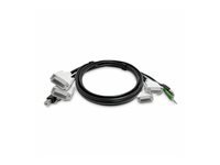 Bild von STARTECH.COM 3m Dual-DVI KVM Kabel USB 2.0 3,5mm universell kompatibles Kombikabel fur DVI KVM Switch mit 2monitoren TAA