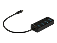 Bild von STARTECH.COM 4 Port USB-C Hub - 4xUSB-A mit individuellen An/Aus-Schaltern - Mobiler USB C zu USB3.0 Verteiler - USB Type-C Splitter