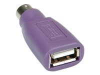Bild von VALUE PS/2 auf USB TastaturAdapter PS/2 Stecker auf USB Buchse violett