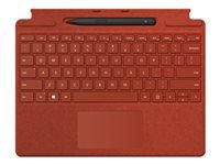 Bild von MICROSOFT Surface Pro8/X DE Type Cover Bundle with Slim Pen2 - Poppy Red (P)