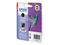 Bild von EPSON T0801 Tinte schwarz Standardkapazität 7.4ml 330 Seiten 1-pack blister ohne Alarm