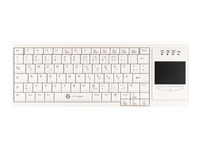 Bild von GETT Cleantype Xtra Touch Tastatur mit Touchpad USB Farbe weiss Layout DE