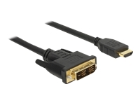 Bild von DELOCK Kabel DVI 18+1 Stecker > HDMI-A Stecker 1,5 m schwarz