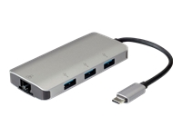 Bild von ROLINE USB Typ C zu Gigabit Ethernet Konverter + Hub 3x