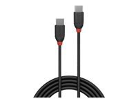 Bild von LINDY 0,5m USB 3.1 Typ C Kabel 3A Black Line