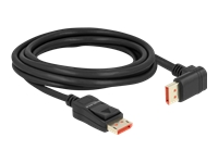 Bild von DELOCK DisplayPort Kabel Stecker gerade zu Stecker 90 unten gewinkelt 8K 60 Hz 3 m