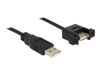 Bild von DELOCK Kabel USB 2.0 Typ-A Stecker > USB 2.0 Typ-A Buchse zum Einbau 0,25m