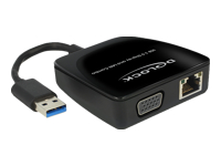 Bild von DELOCK Adapter USB 3.0 zu VGA + Gigabit Lan